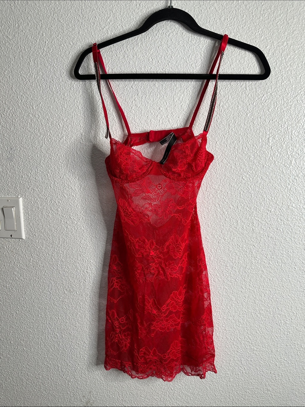 Victoria secret Red Lace Chemise Nightdress - Women Intimates & Sleepwear siz XS